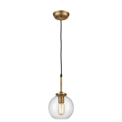 Mountain Creek 7″ Wide 1-Light Mini Pendant - Aged Brass