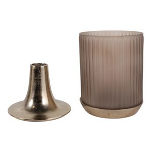 FORDFORD GRAY GLASS VASE 15 (IN) 4