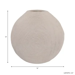 ERWINHOLM WHITE VASE 14 (IN) 9