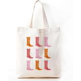 REPEAT COWBOY BOOT CANVAS WRISTLET - ASST 1