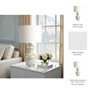 GARNETTLEY WHITE LAMP 27 (IN) 9