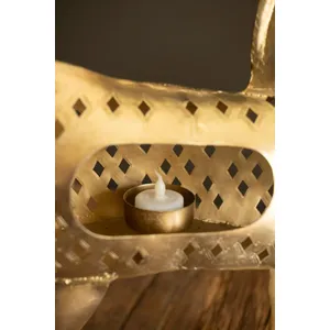 Antique Brass Horse Luminary 2