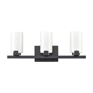 Dressler 22'' Wide 3-Light Vanity Light - Matte Black 2