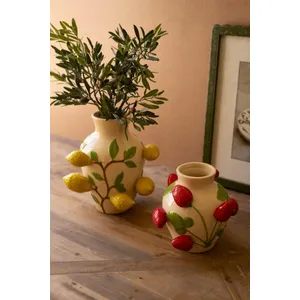Ceramic Strawberry Vase 2