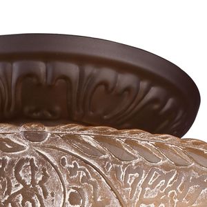 Norwich 14'' Wide 3-Light Semi Flush Mount - Oiled Bronze 4