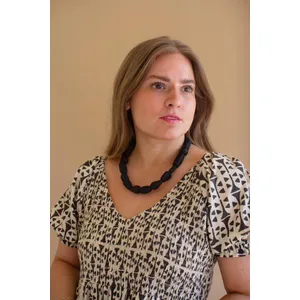 Short-Sleeve Printed Dress with Smocked Bodice 6