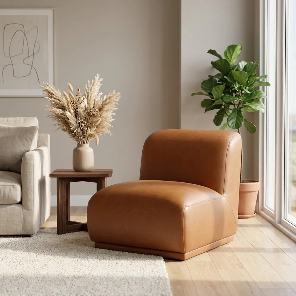 DENTONWAY BROWN CHAIR 33 (IN)