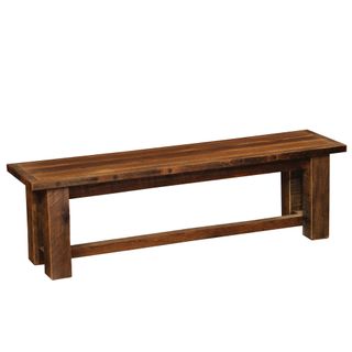 Barnwood 36-inch Bench - Wood Seat
