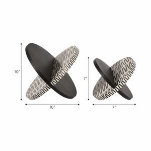 IVYGATE SET OF 2 BLACK DECOR 10 (IN) 8