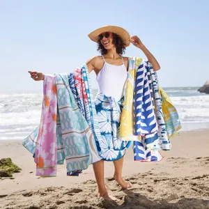 Callie Pink Reversible Eco Beach Towel 11