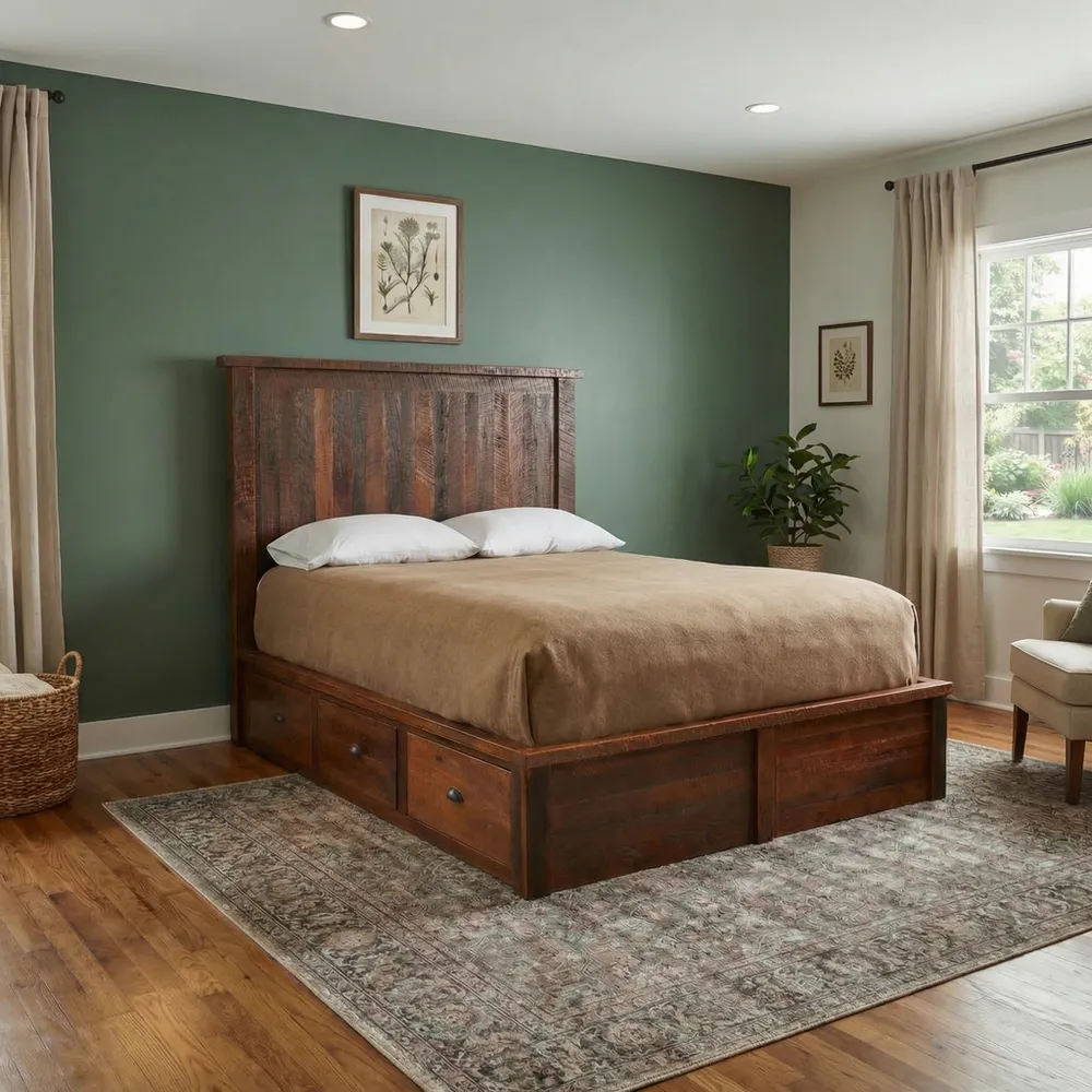 Barnwood Three Drawer Underbed for Platform - Double/Single