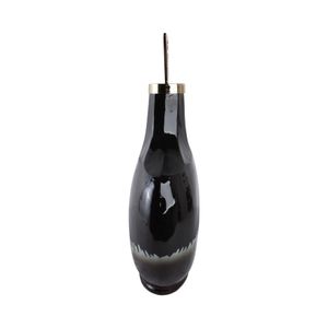 ELMONTGROVE BLACK GLASS VASE 20 (IN) 4