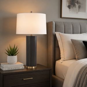 BECKETTVIEW GRAY LAMP 28 (IN) 8