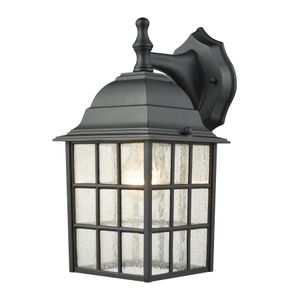 Whitby 12'' High 1-Light Outdoor Sconce - Satin Black 1