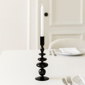 ELLENLAND BLACK CANDLE HOLDER 11 (IN) 10