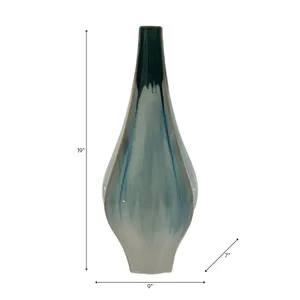 SLATERFORD GREEN VASE 19 (IN) 8