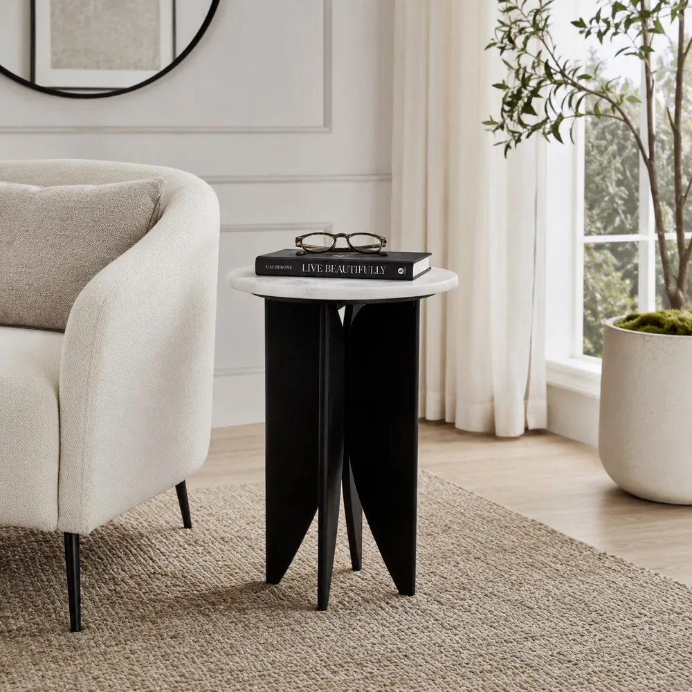 REIDWELL BLACK TABLE 24 (IN)