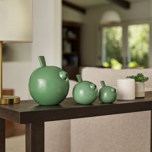 HARKENLEY SET OF 3 GREEN DECOR 7 (IN) 2