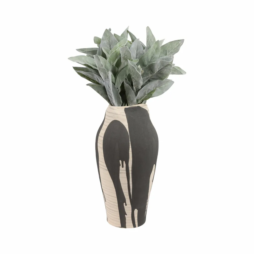 HESTONHAM BLACK VASE 15 (IN)