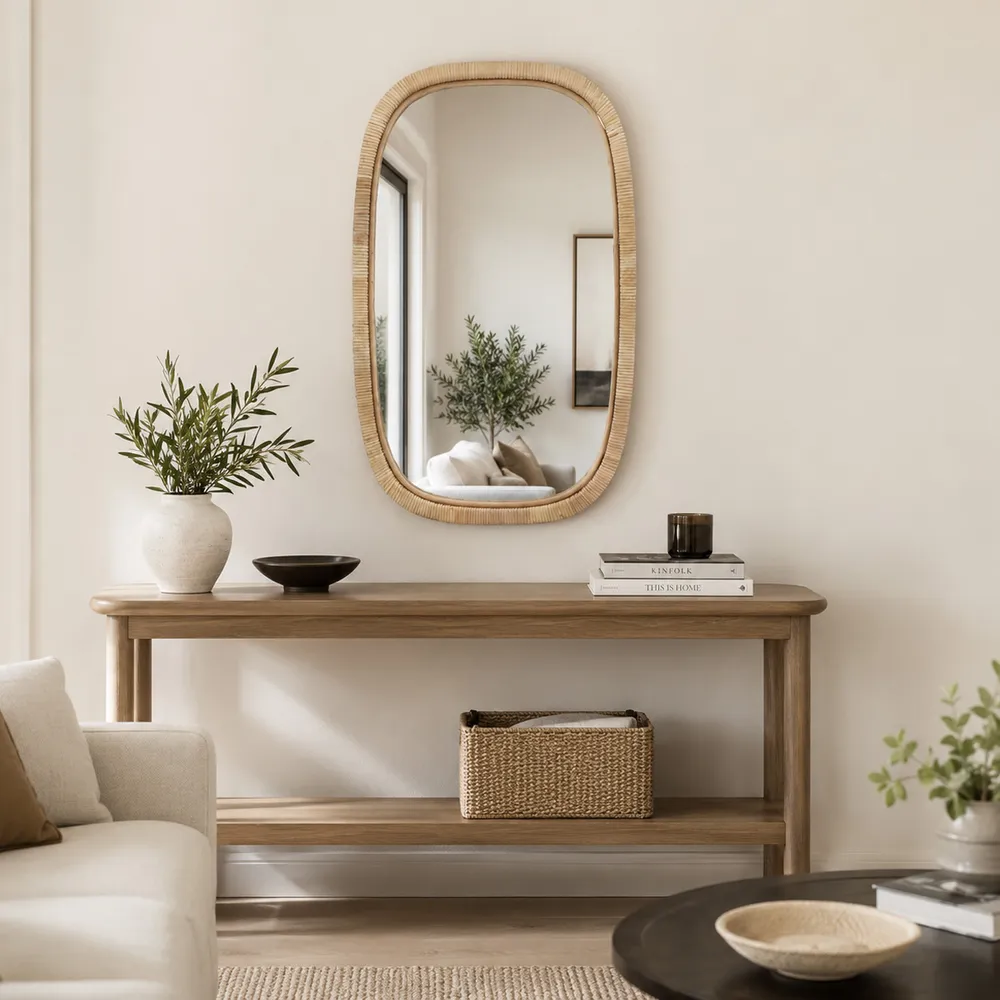 GRAYDONWOOD BROWN MIRROR 34 (IN)