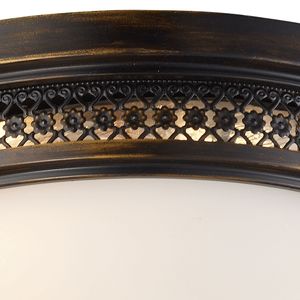 Georgia 13'' Wide 2-Light Flush Mount - Deep Rust 5