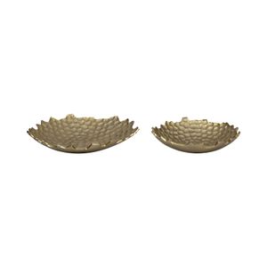 HUTTONGROVE SET OF 2 GOLD BOWLS 4 (IN) 3