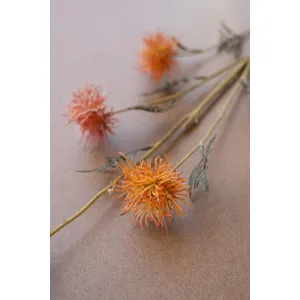 Artificial Orange Flower Spray 3