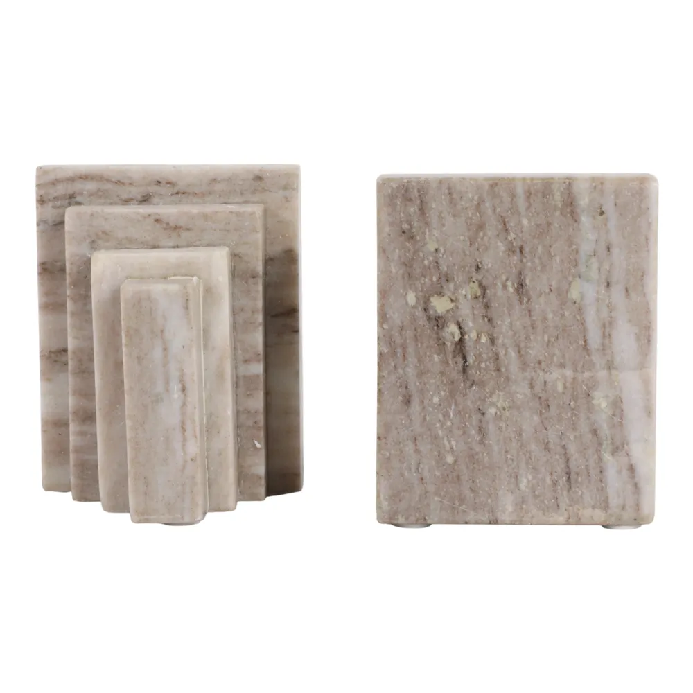 BECKETTDALE SET OF 2 TAN BOOKENDS 5 (IN)
