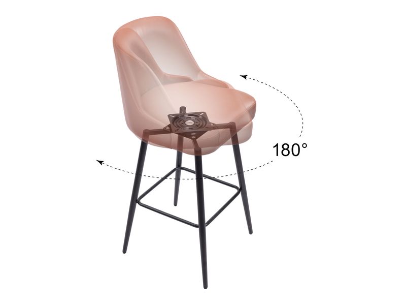 Keppel Swivel Barstool Brown 8