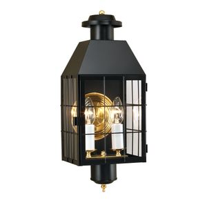 American Heritage 21.75'' High 2-Light Outdoor Sconce - Black 1