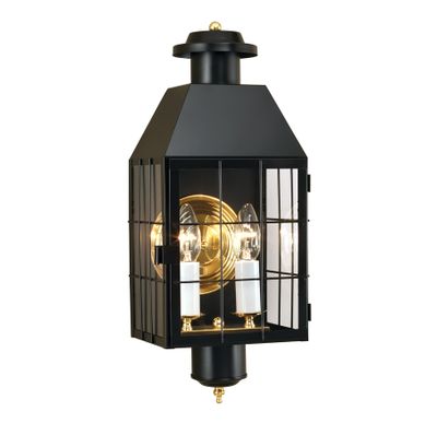 American Heritage 21.75″ High 2-Light Outdoor Sconce - Black