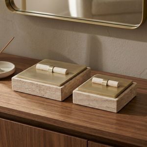 BAYARDWOOD SET OF 2 GOLD BOXES 4 (IN) 10