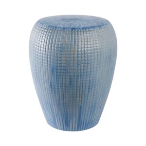 FLINTSIDE BLUE GARDEN STOOL 18 (IN) 4