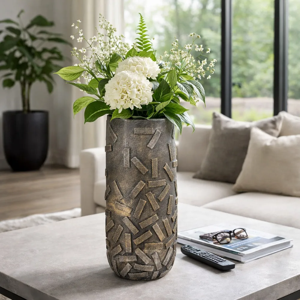 HAWLEYFORD BRONZE VASE 19 (IN)