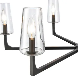 Fitzroy 34'' Wide 6-Light Chandelier - Matte Black 7