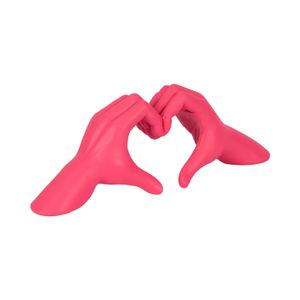 15" HEART HANDS, PINK 3