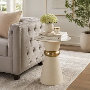 HAMMONDMORE IVORY TABLE 19 (IN) 2
