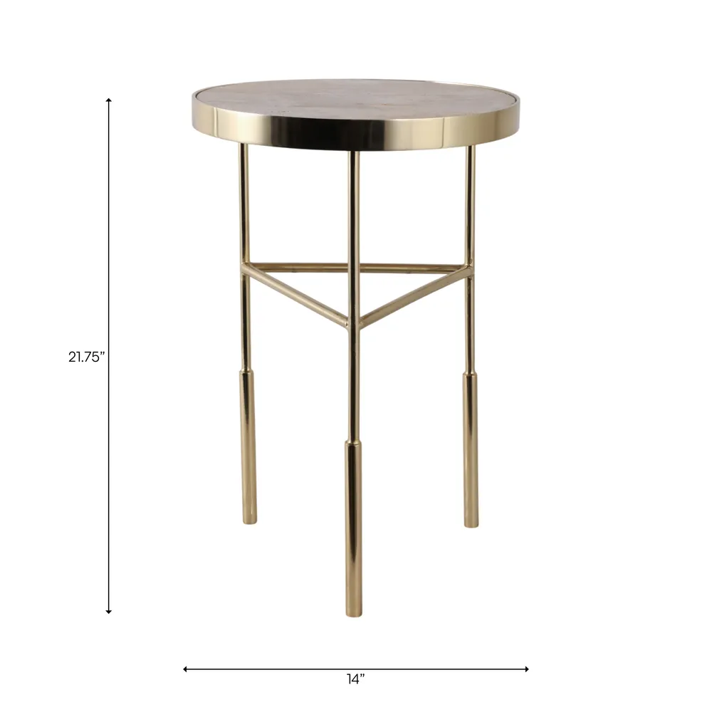 WYLERFIELD WHITE TABLE 22 (IN)