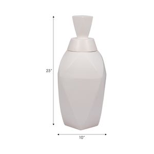 HALTONWORTH WHITE VASE 23 (IN) 9