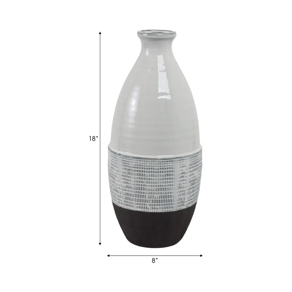 DALEYWICK GRAY VASE 18 (IN)