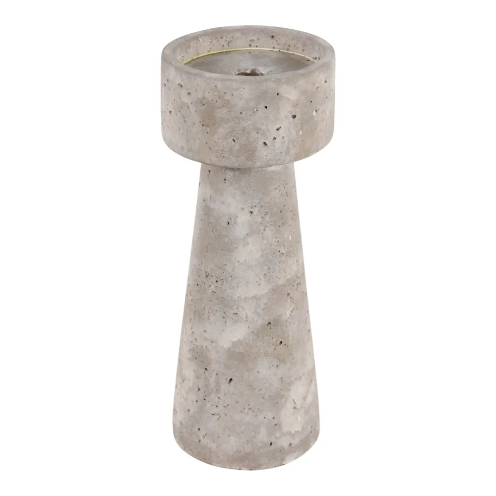 CARLIN GRAY CANDLE HOLDER 12 (IN)