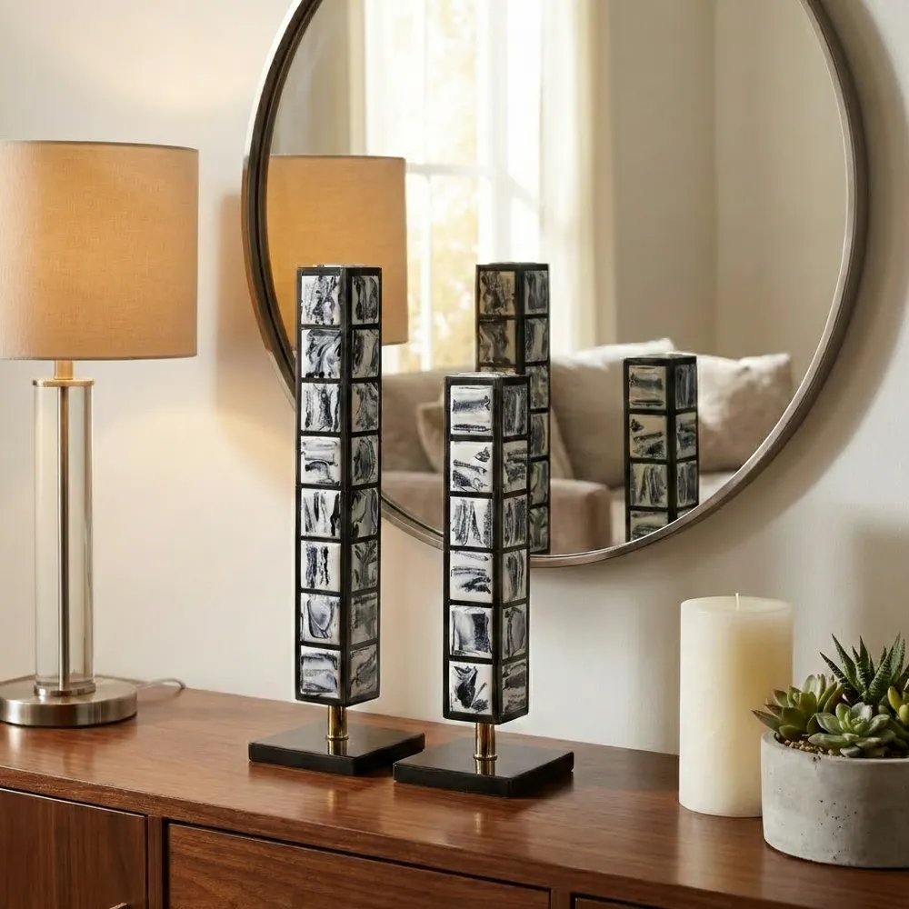 EATONHAM SET OF 2 BLACK DECOR 21 (IN)