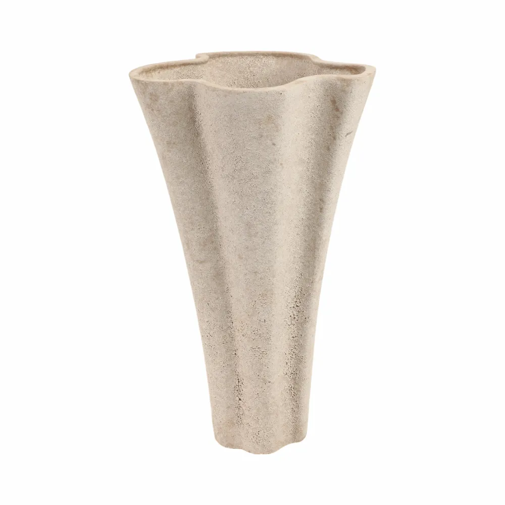 ENSLEYMILL TAUPE VASE 16 (IN)