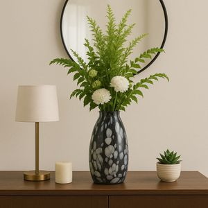 GAIGEMILL GRAY GLASS VASE 20 (IN) 10