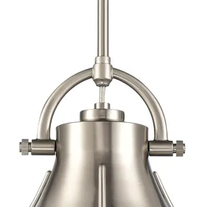 Urbanite 9″ Wide 1-Light Mini Pendant - Satin Nickel 3