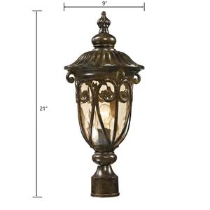 Logansport 21'' High 1-Light Outdoor Post Light - Hazelnut Bronze 2