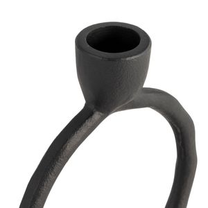 EDMONDMORE BLACK CANDLE HOLDER 7 (IN) 6
