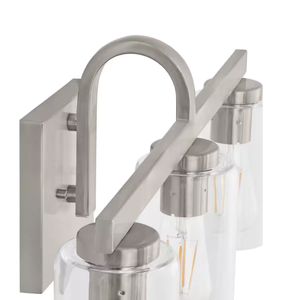 Melina 22'' Wide 3-Light Vanity Light - Brushed Nickel 2