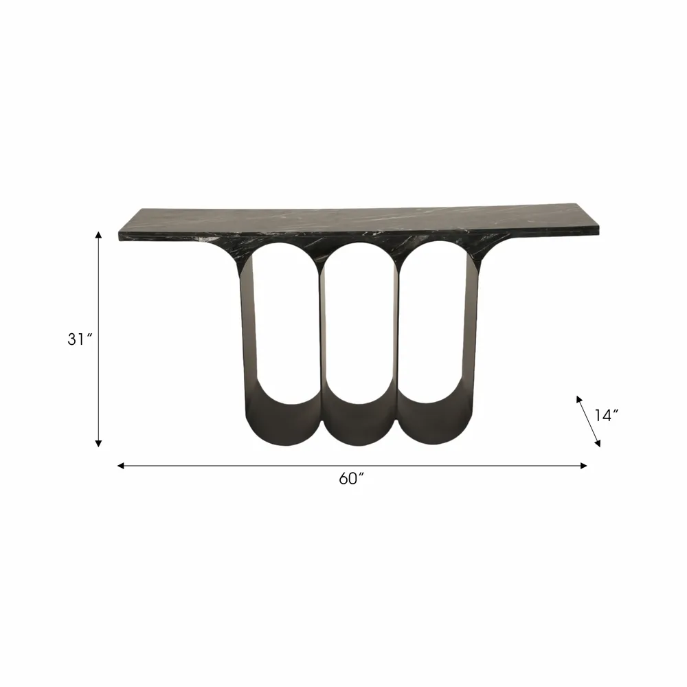 AIDENOAK BLACK CONSOLE 31 (IN)
