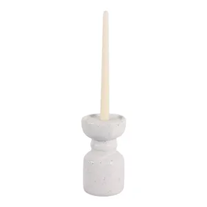 BARTONTON WHITE CANDLE HOLDER 7 (IN) 2